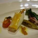 リストランテ・マッサ - 牡蠣を詰めたヤリイカのソテー