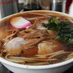 ニュー末広 - 醤油チャーシュー　にんにくトッピング