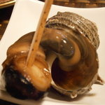 うなぎ屋酒坊・画荘 越後屋 - お通し　姫サザエ中身