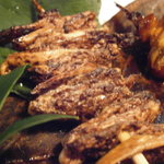 うなぎ屋酒坊・画荘 越後屋 - おまかせ串　貴重・贅沢なレバー塩アップ