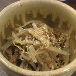 旬味きのした - さんまXO醤ともやしのあえもの