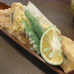 旬味きのした - れんこんの海老すり身挟み揚げ