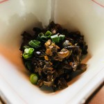 Green chili pepper tsukudani