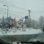 珈琲所コメダ珈琲店 - コメダ珈琲さんに向かう途中の道のりも雪まみれ