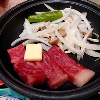 伝承千年の宿 佐勘 - 和牛ロースの陶板焼き