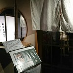 和食とお酒 紬 - お店入り口。