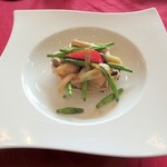 ホタテの広東風強火炒め