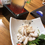 沼津魚がし鮨 - 白子と日本酒