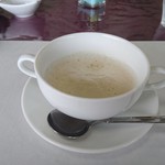 レストラン カズマルヤマ - ごぼうのスープ