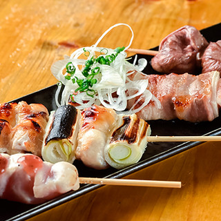 高級食材と希少部位をこだわりの串焼きでご提供しております