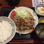 つるの屋 - 生姜焼定食