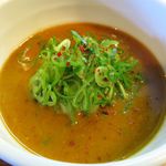 麺屋 高橋 - みそつけ汁のアップ