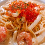 Trattoria M's - 北海道産 生雲丹とすみいか､クリーム