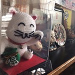 手打ち大石田そば　きよ - 招きニャンコ