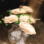 Okonomiyaki En - 牡蠣バター   牡蠣を焼きます
