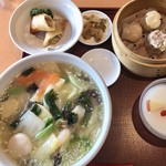 中国名菜 華林 - 海鮮汁麺の飲茶セット