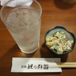 鯉乃群 - つけだし　鶏サラダ美味い