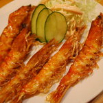 味処 あこう - 車エビ空揚げ→沖縄は車エビの産地！！！