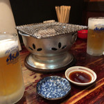 スタミナ苑 - 生ビール大 
      まずはこれですわ(*θ∀θ)ﾉ