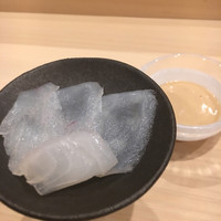 鮨いわもと - カワハギと肝ソース