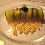 蟹肉のズッキーニ巻き