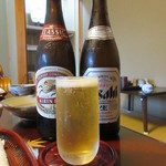 飴源 - 先ずビール 大880円、中770円