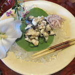 飴源 - 鰻の湯びき、野の花は芙蓉と萩