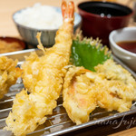 天はな - 天ぷら7種定食1000円