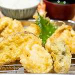 天はな - 天ぷら7種定食1000円