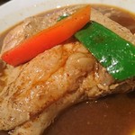 カリーサボイ - チキンのアップ