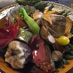 比良山荘 - 鮎の熟れ鮓、最高です