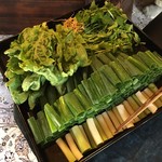 比良山荘 - 九条葱・春菊・クレソン