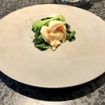 イチリン ハナレ - カイラン菜と海老の紹興酒炒め1