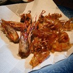 波浮港 - 甘海老の頭の唐揚げ