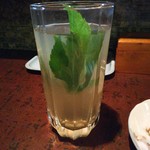 波浮港 - 明日葉焼酎割り