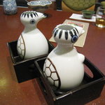 料亭 金鍋 - 若松には、かっぱ伝説があります。お店特注の徳利、購入可