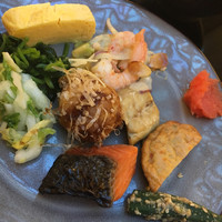 フレンチレストラン フルーヴ - 焼き鮭・鯖・漬物・明太子・出汁焼き卵・焼き鯖・たこ焼きなど