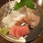 金町製麺 - 刺身盛り合わせ