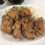 元祖唐壱亭 - 唐揚げ もも肉 醤油にんにく味