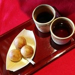 たねや日牟禮茶屋 - つぶら餅＆お茶