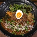 SPICY CURRY 魯珈 - ろかプレート(しらすと大根のカレー)肉ダブル