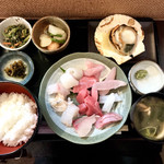 よねさん - デラックス定食・俯瞰