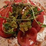 居酒屋 遊膳 - とまとと野菜の健康サラダ(660円)