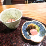 心根 - 食事　枕崎金七商店本枯れ節　香の物