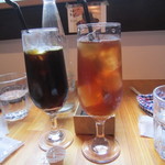 オルトラーナ - アイスコーヒーとアイスティー