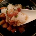 Homemade Ramen 麦苗 - コロチャーごはん　スープ投入