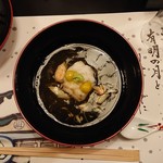 鶯啼庵 - 甘鯛のかぶら蒸しのべっこう餡掛け 甘鯛　木耳　銀杏