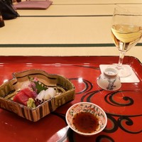 料亭 二蝶 - 御造り　鯛、鮪、烏賊