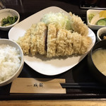 成蔵 - 雪室熟成豚の特ロースかつ定食にヒレかつをトッピング！！