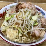 ラーメン二郎 - 再訪問 2018/12 ラーメン豚入り 「ニンニクアブラ」(850円)